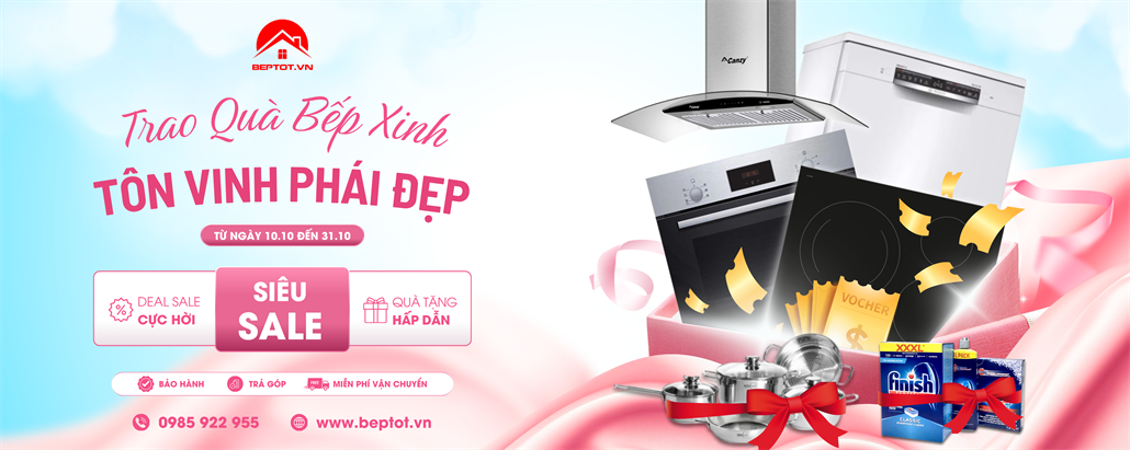 Beptot.vn Ưu Đãi Lớn: Trao Quà Bếp Xinh - Tôn Vinh Phái Đẹp